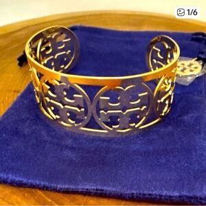 Tory Burch Miller Gold Cutout Bracelet